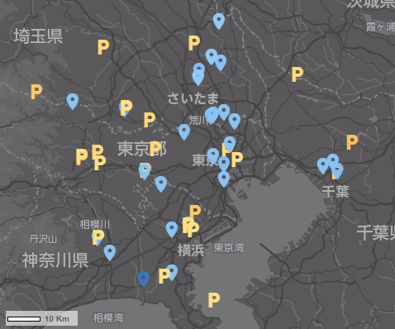 地図上にデータを可視化