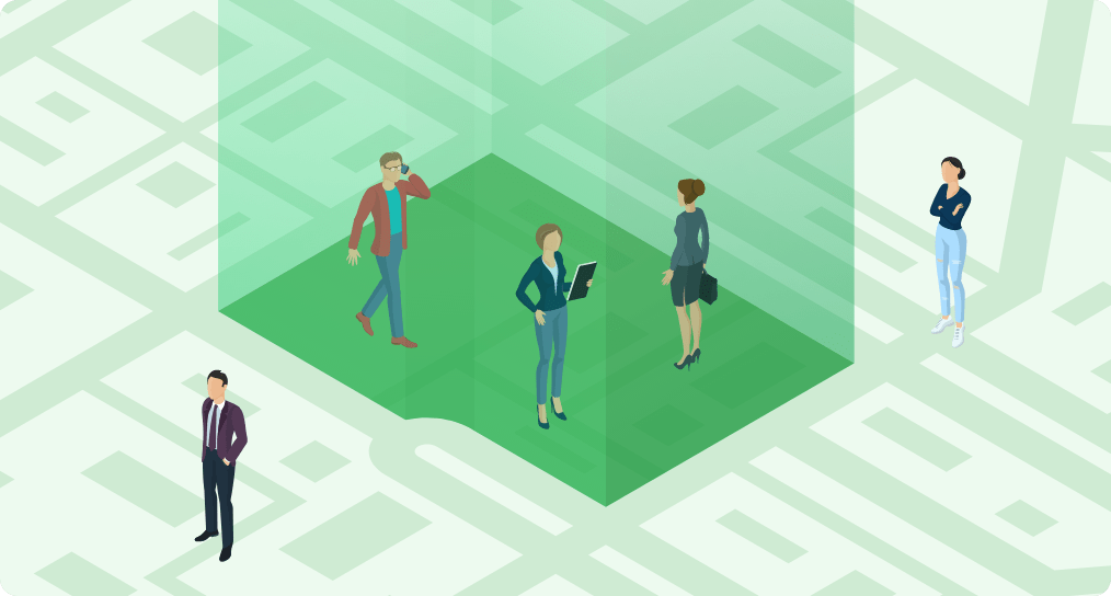 位置情報連動Push広告のイメージ